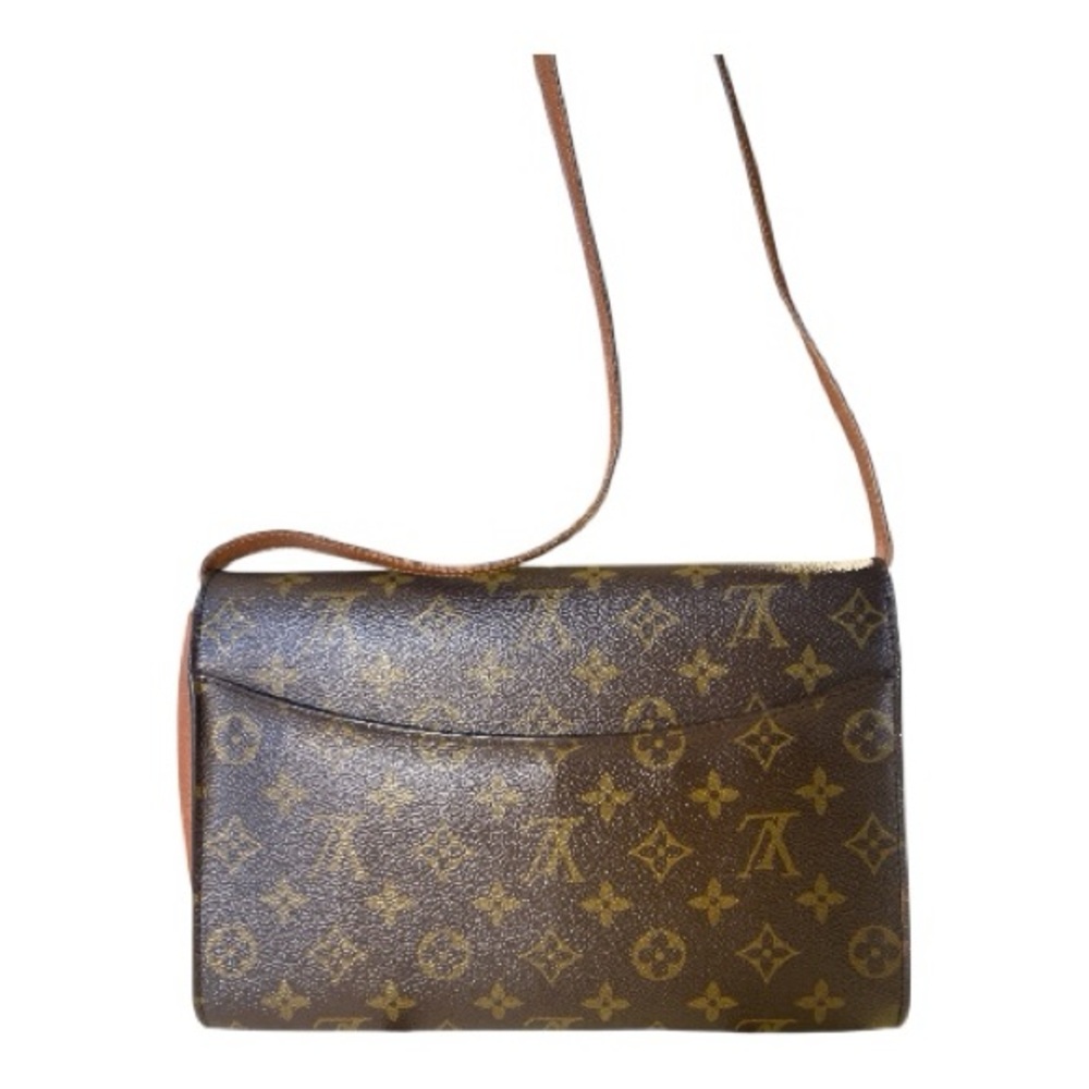 Louis Vuitton Monogram Bordeaux Brown Crossbody snap flap bag, vintage - Picture 2 of 16